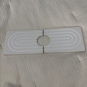 Fast Drying StoneFaucet Mat for Sink white 15” x
